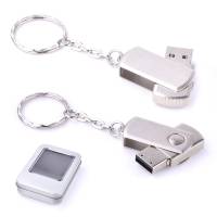 USB 3.0 Bellek 16 GB Döner Kapaklı Metal Anahtarlık