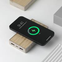 Powerbank 1000 mAh Bambu Wireless Mobil Şarj Cihazı